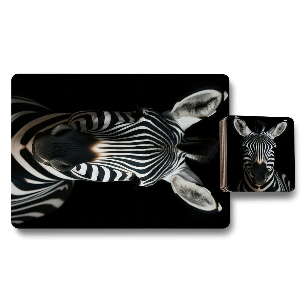 Benjamin Tate Design Set Of 12 Placemats And Coasters With Designer Artwork Wood Bottom