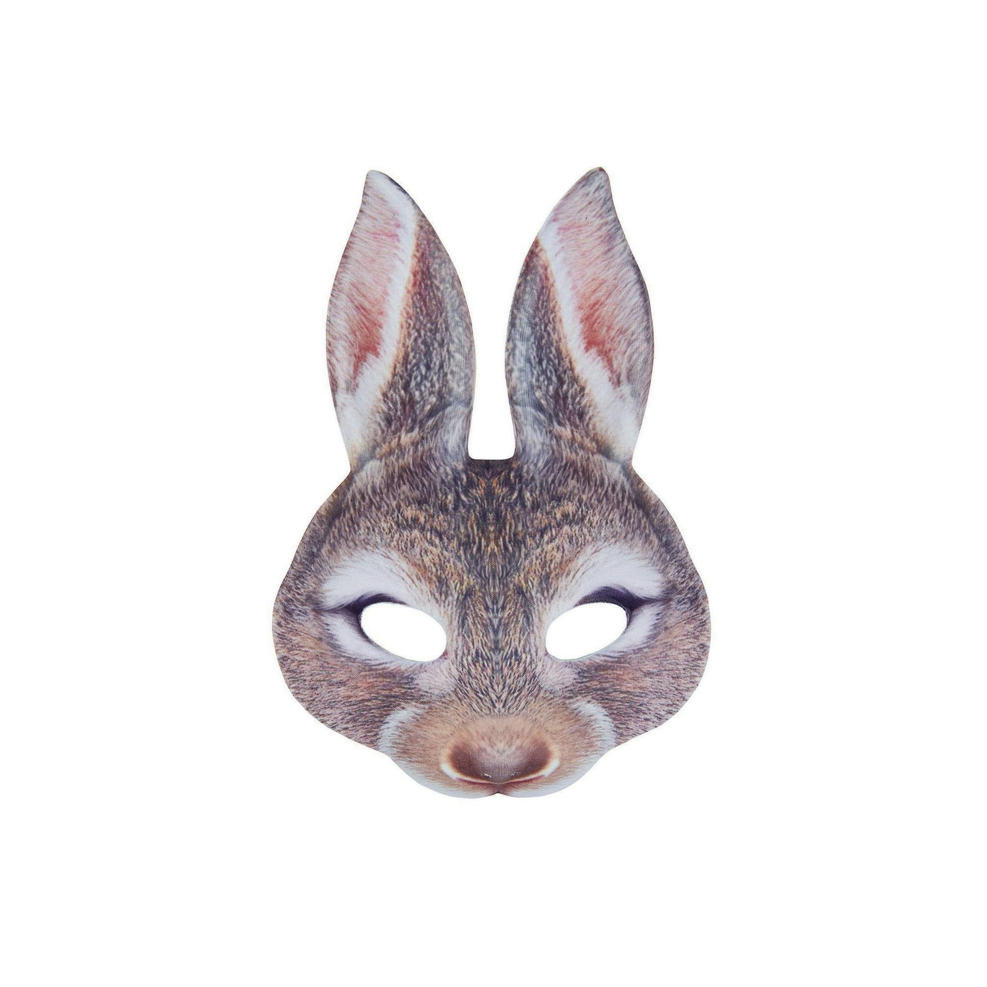 Bristol Novelty Unisex Brown Adults Bunny Mask - One Size