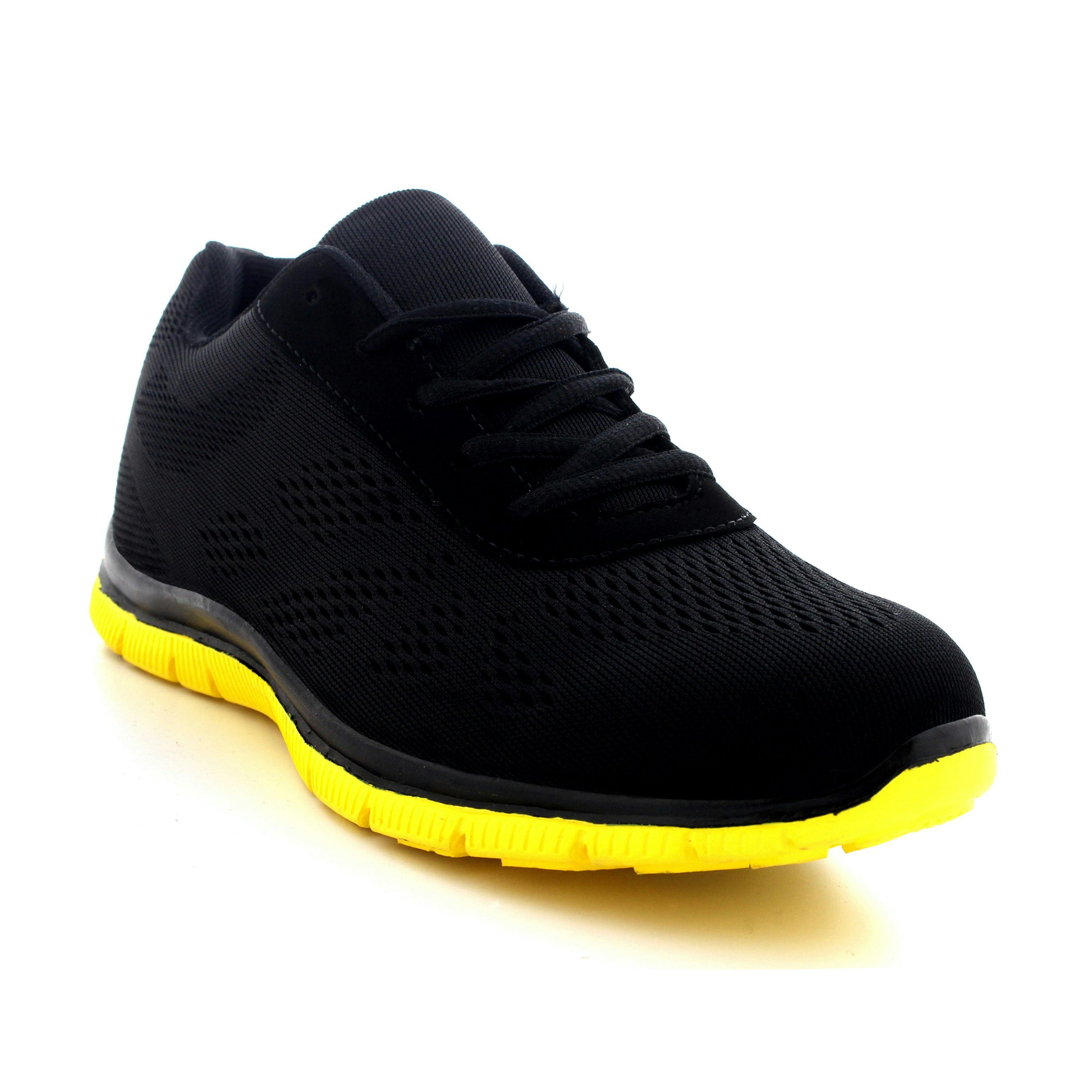 Viva Men's Black/Turquoise Get Fit Mesh Running Trainers Athletic Walking Gym Shoe Sport Run - 12