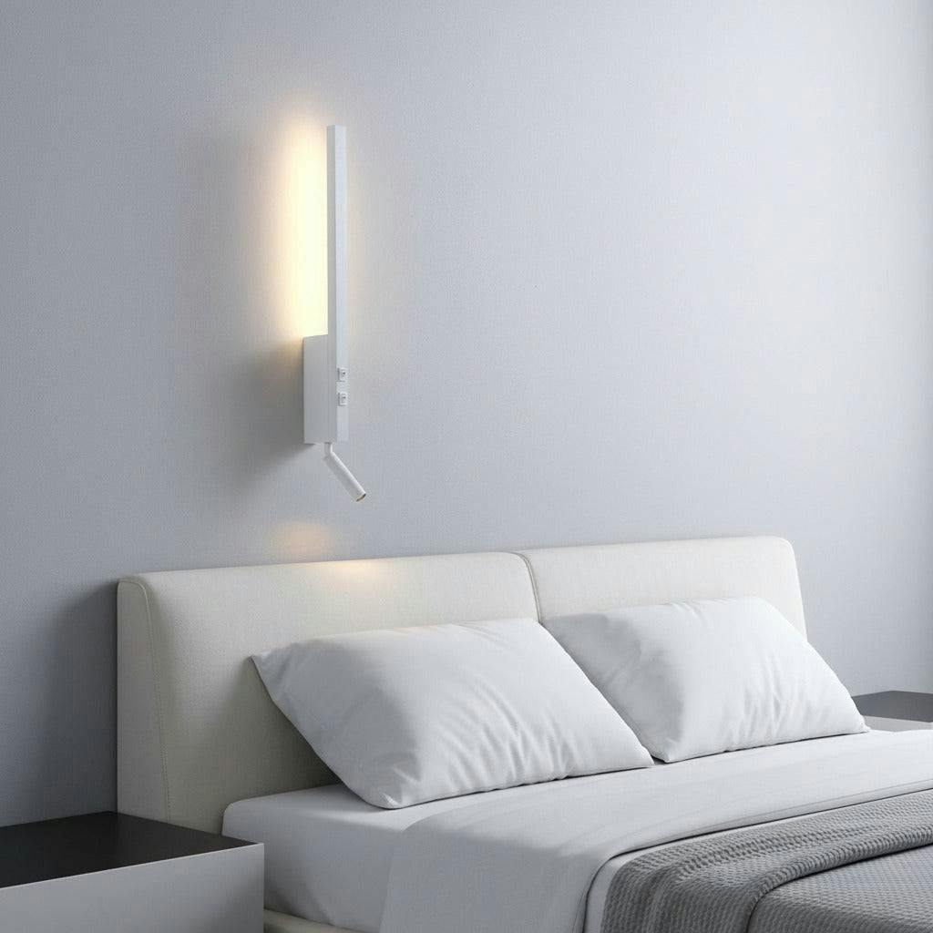 Ultra Beam Lighting White/Light 5 Watt Bedside Wall With Reading