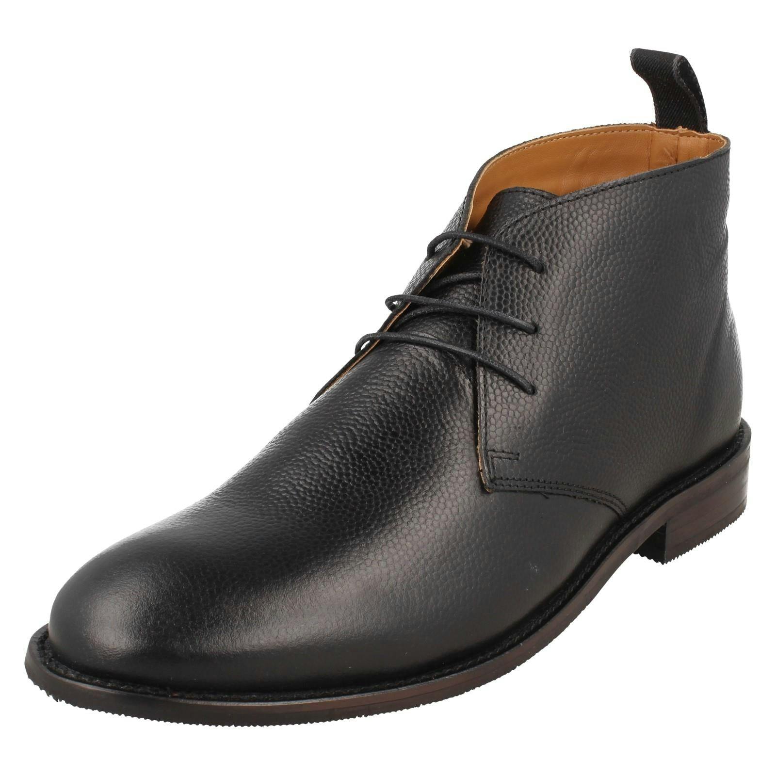 Thomas Blunt Men's Black Low Heel Ankle Boots A3081 - Uk 7