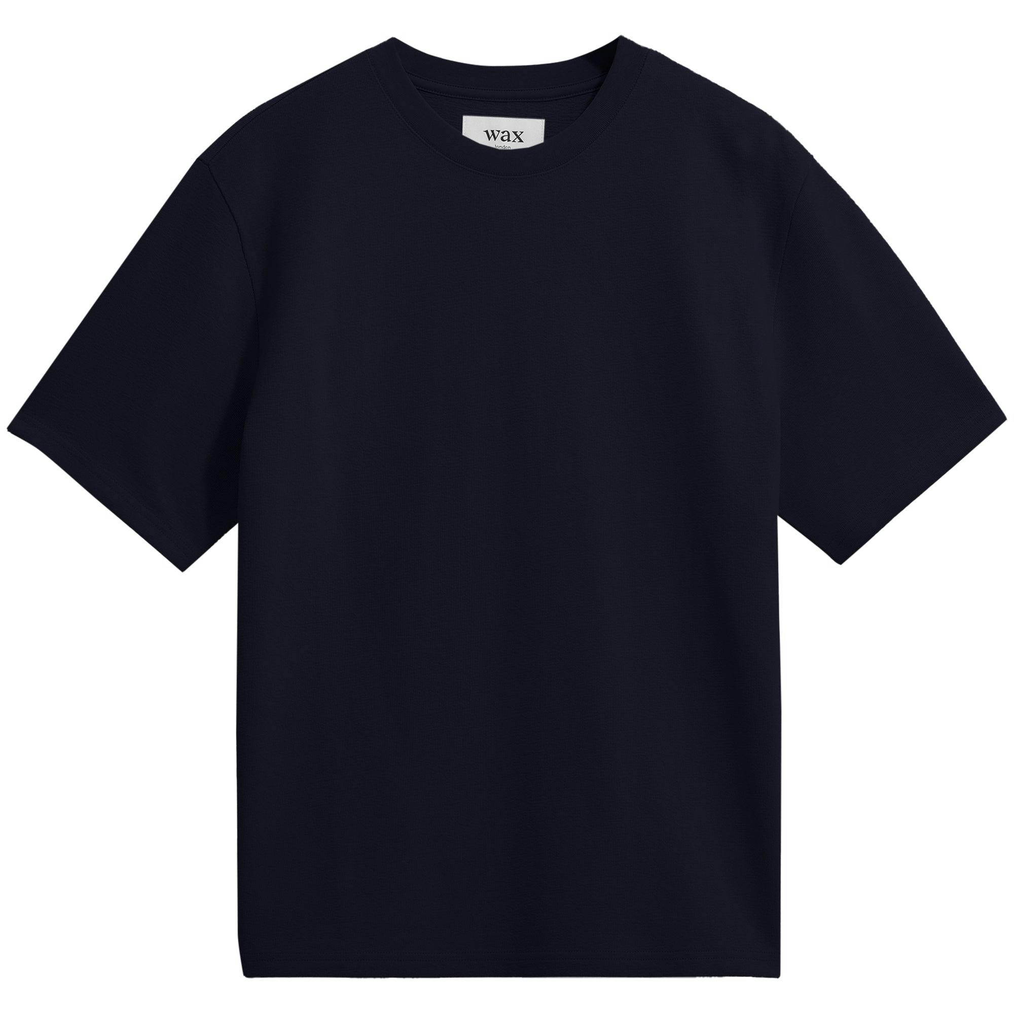 Wax London Black Dean Jolt Slub T-Shirt - Large