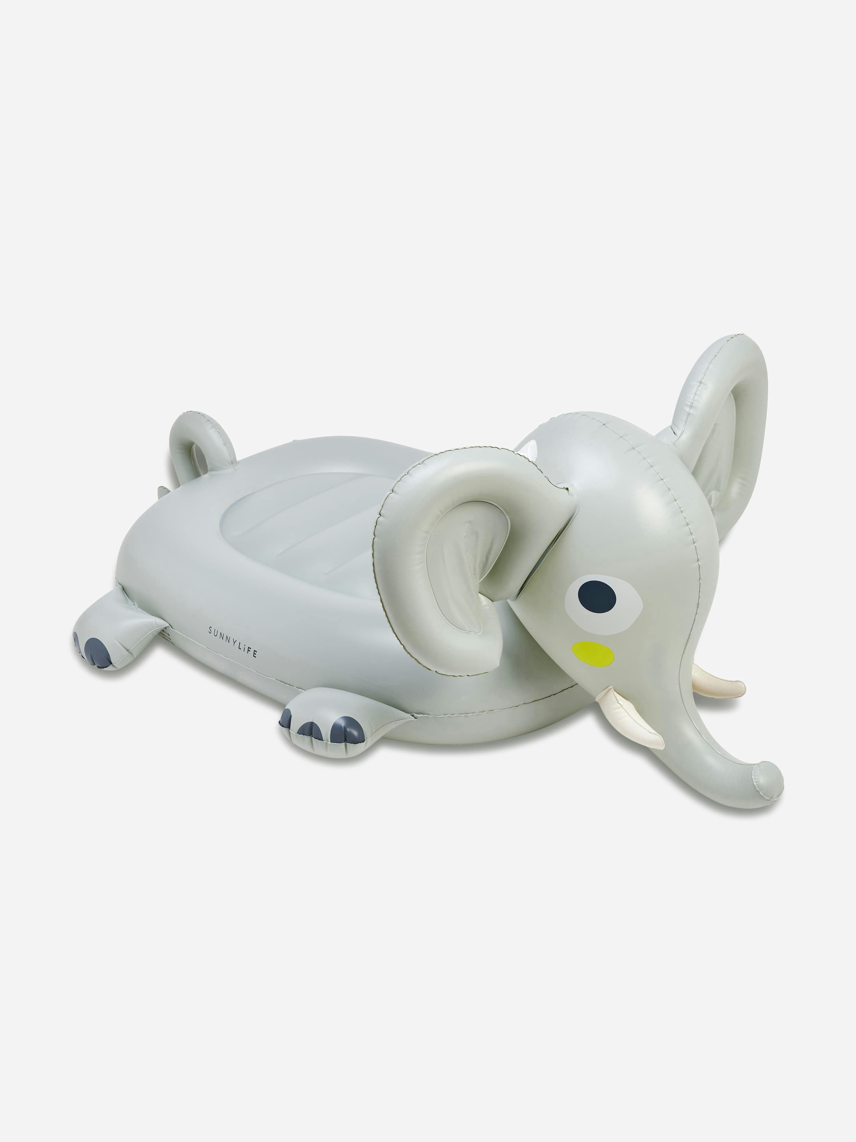 Sunnylife Grey Kids Eli The Elephant Ride-On Float In (130Cm) - One Size