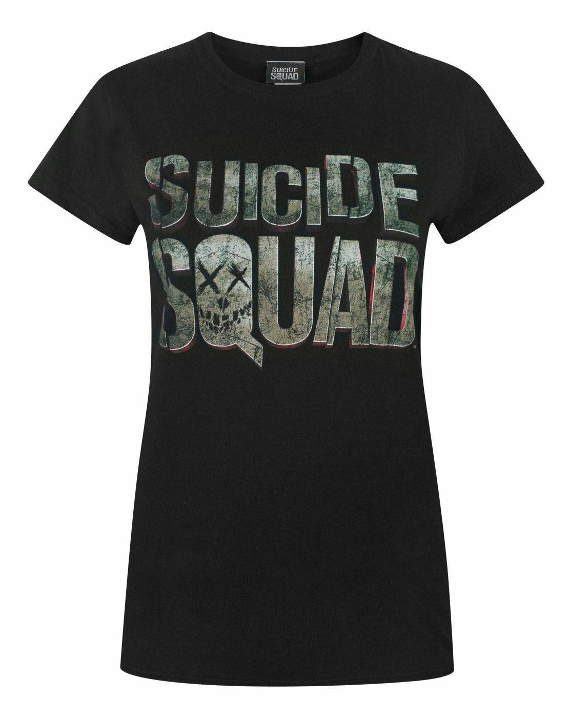 Vanilla Underground Women's Black Dc Comics Logo Short Sleeved T-Shirt - Medium