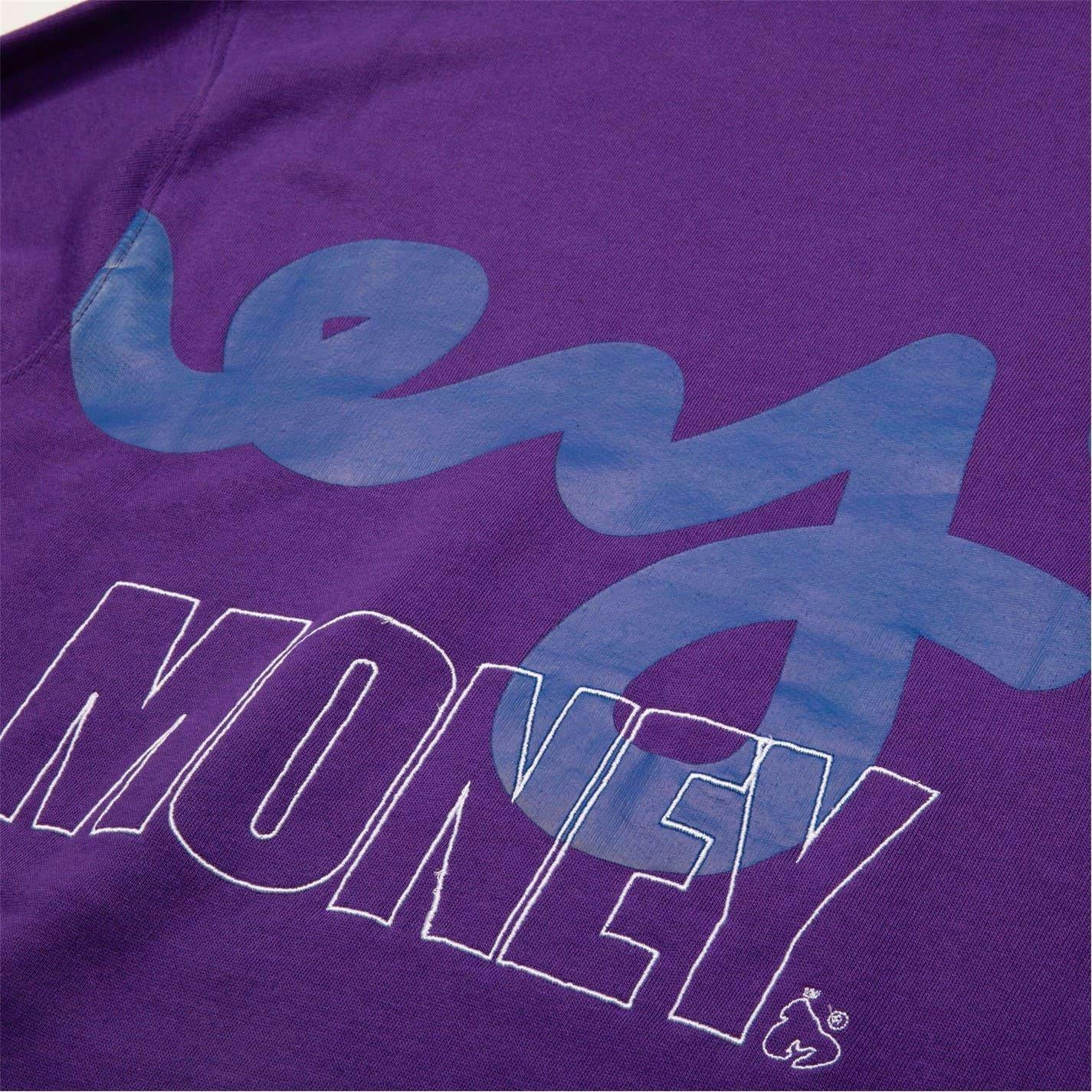 Money Men's Purple Stencil Crew Neck Sweatshirt - S - 100% Cotton