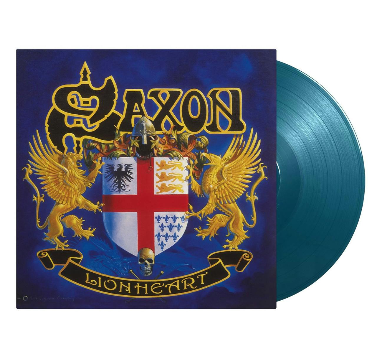 Eyesore Merch Saxon 'Lionheart' Lp 180G Aquamarine Vinyl