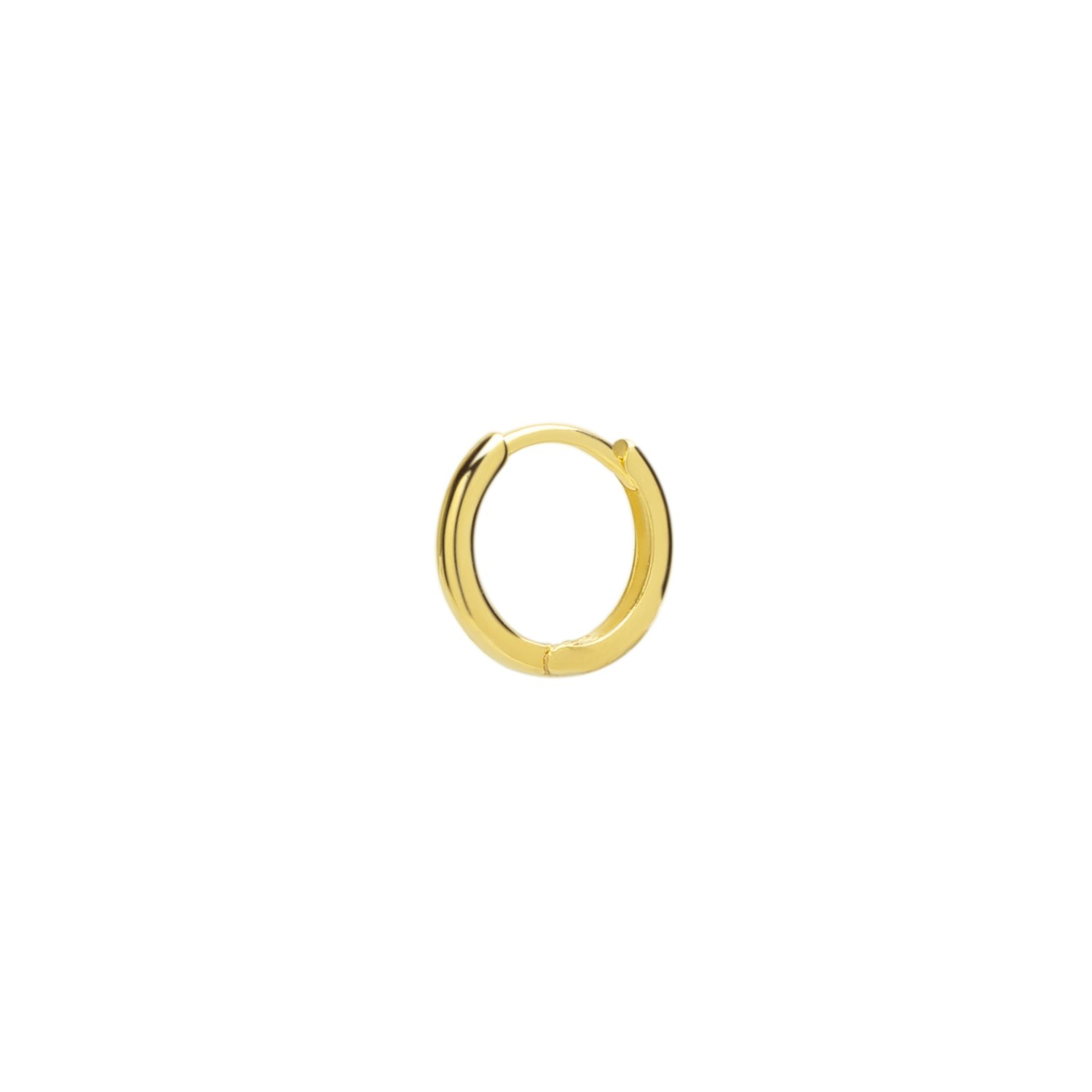 Spero London Silver/Gold Sterling Single Hoop Earring