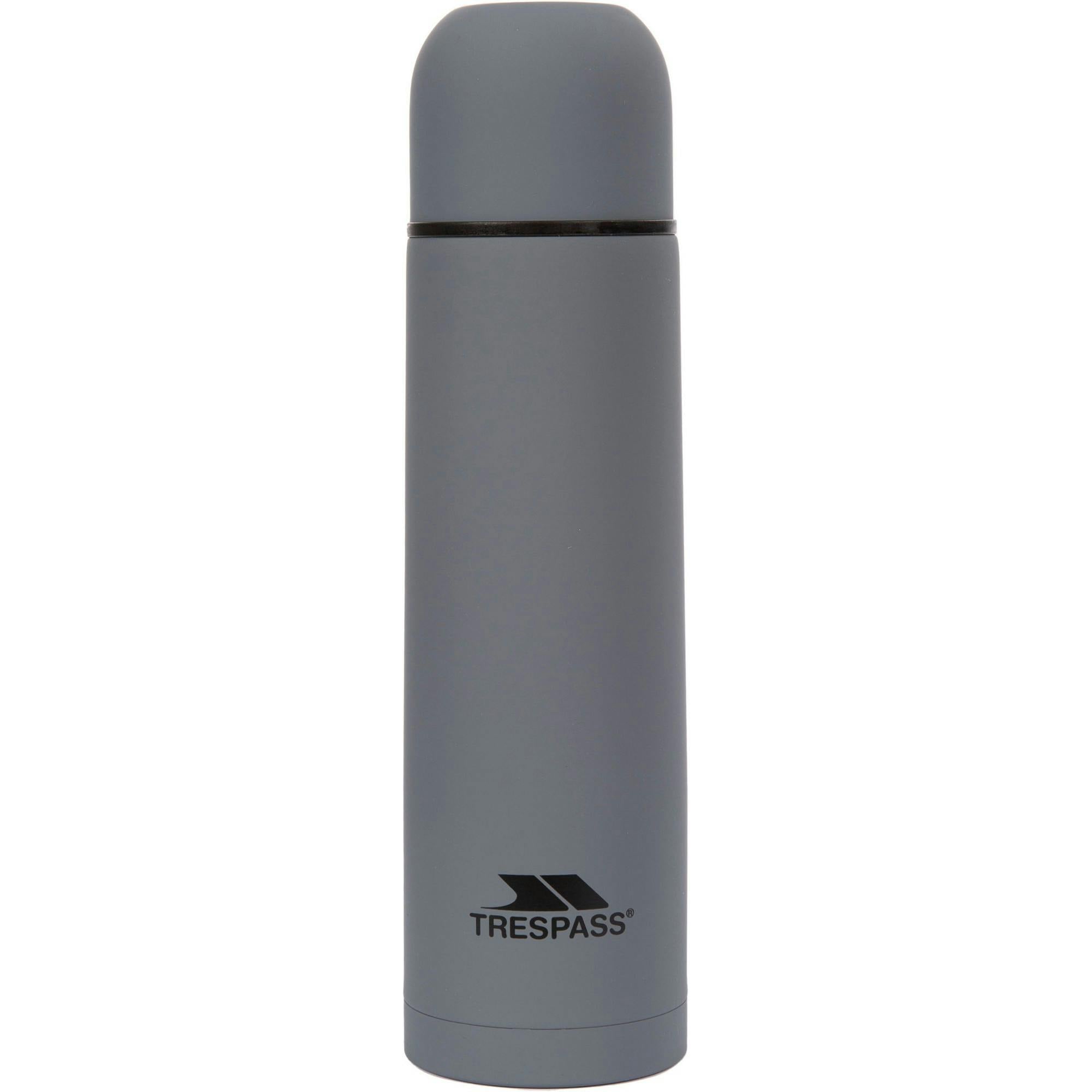 Rackhams Grey Torre 50 Vacuum Insulated Flask - One Size - 50% Stainless Steel/50% Silicone