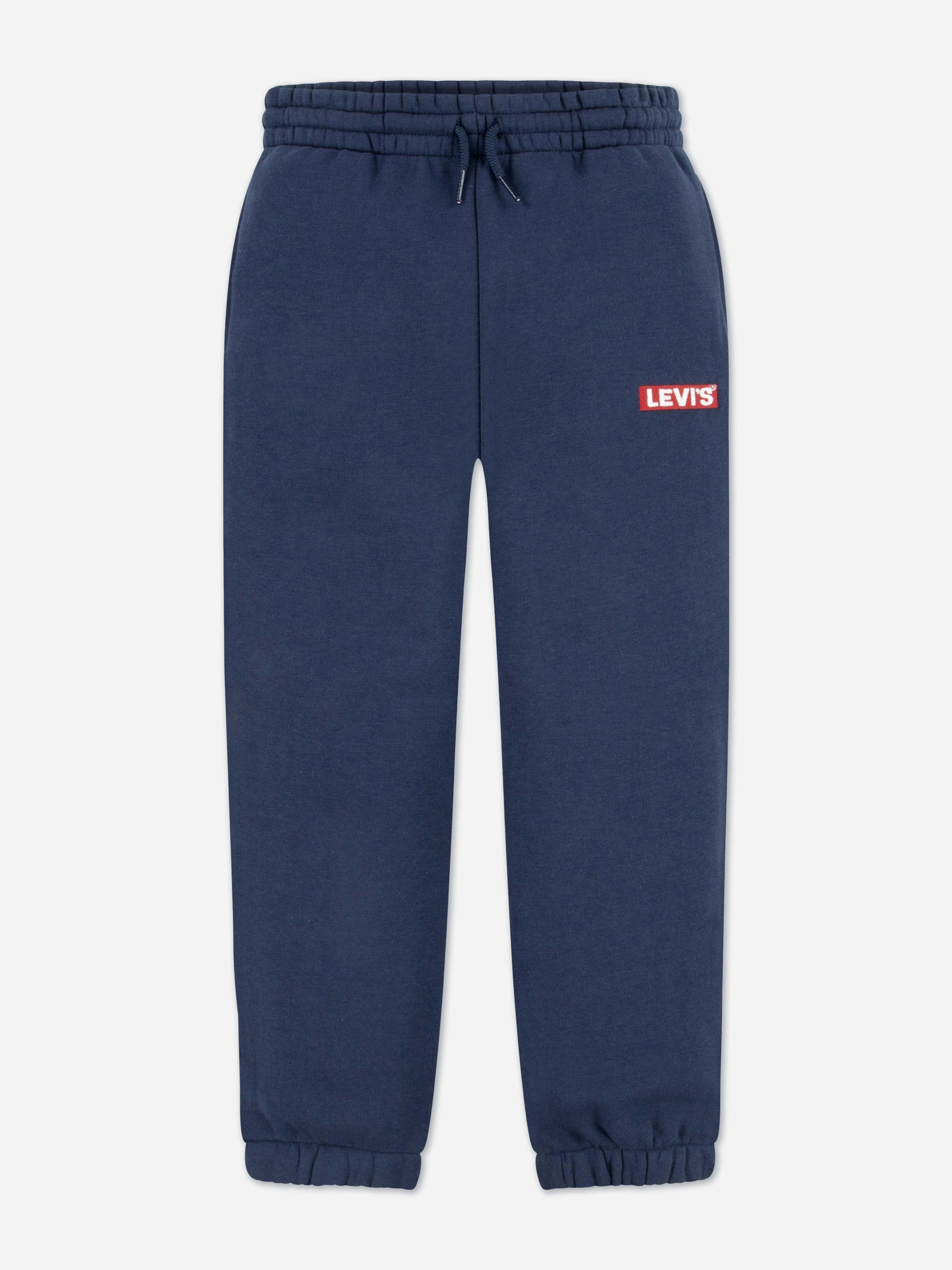 Levi's Kids Wear Boys Blue Levi's Box Tab Joggers In - 4 Yrs