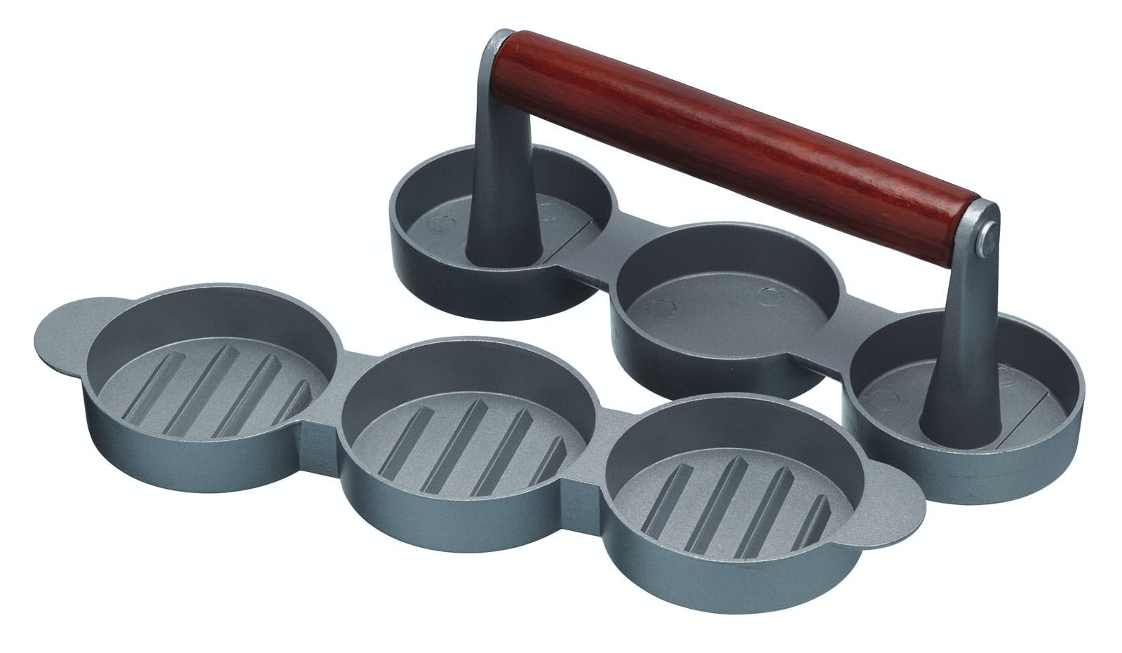Rackhams Silver Home Made Mini Burger Press - Aluminium - Burger Making