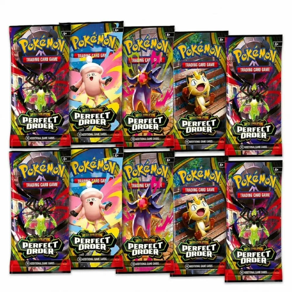 Pokemon Mega Evolution Perfect Order 10 Pack English - Multi
