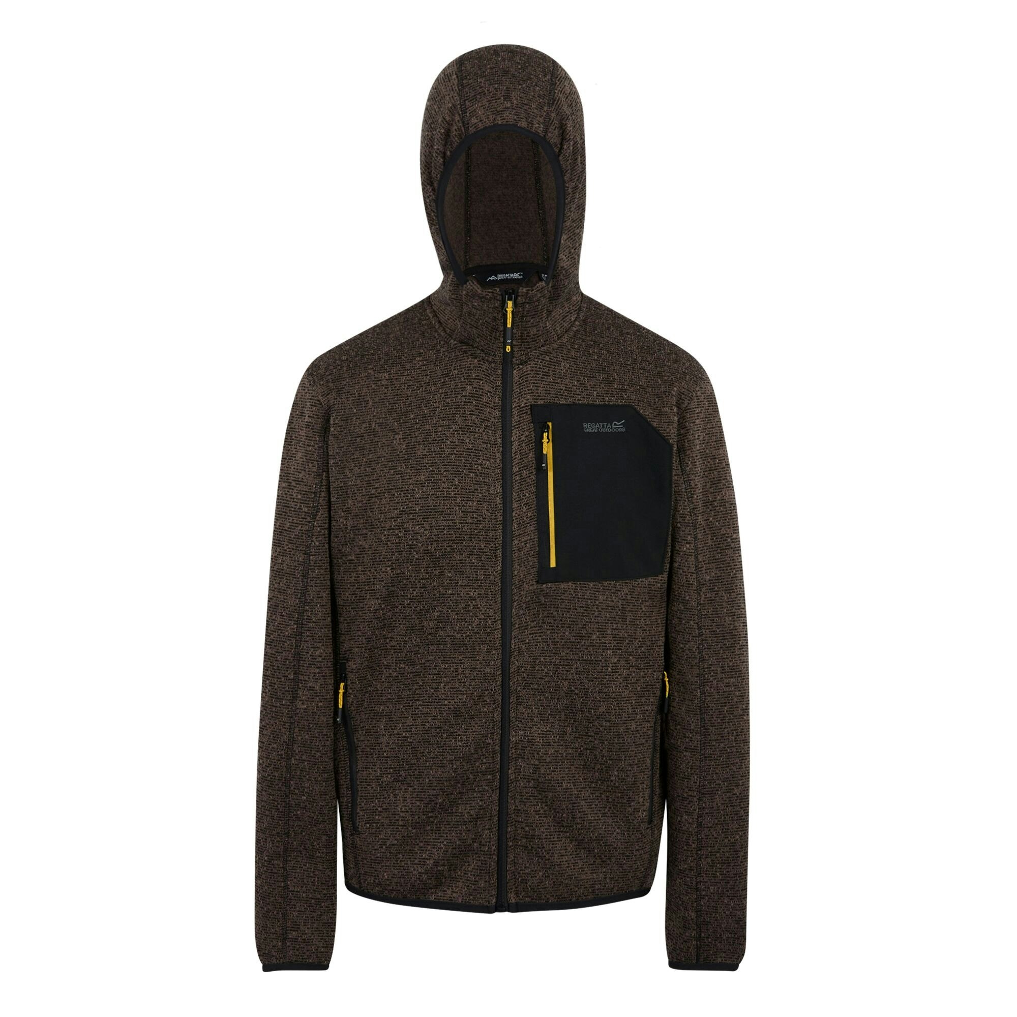 Regatta Men's Brown Newhill Marl Full Zip Fleece Jacket - Nut - Xxl - Nut