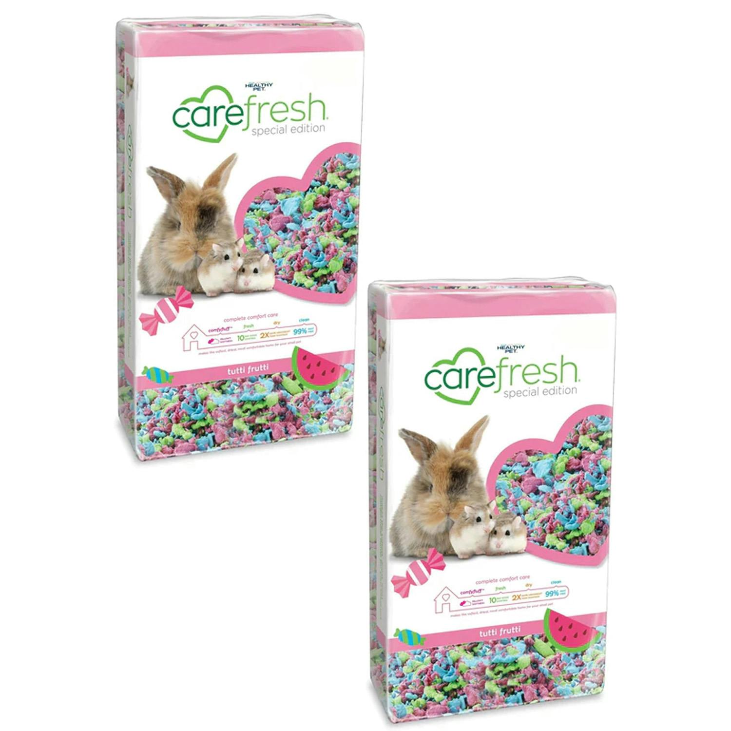 Storm Trading Group 10 Litre Small Pet Bedding Dust-Free Confetti, Sea Glass, Tutti Frutti Natural Paper Pet Bedding With Odour Control - Tutti Frutti - 2 Bags (20L)