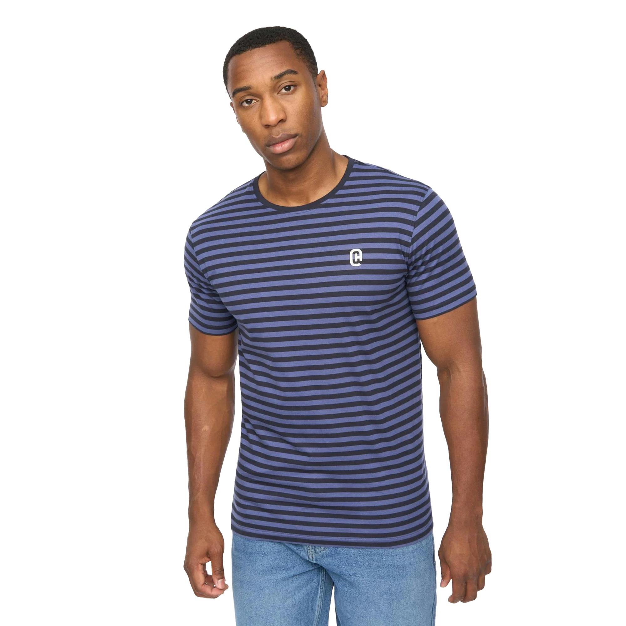 Crosshatch Men's Loppins T-Shirt - Navy - S - Navy - 100% Cotton