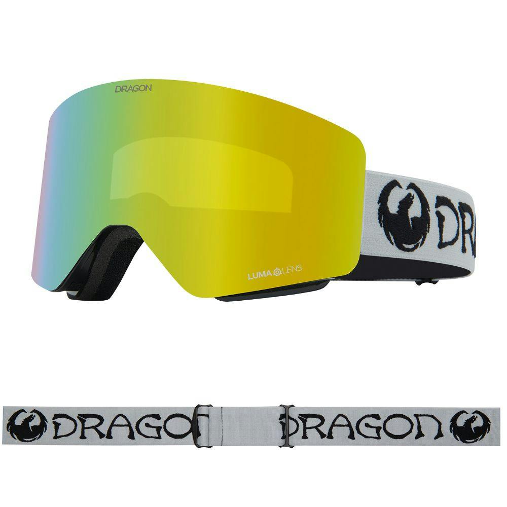 Dragon Grey/Gold/Amber R1 Otg - Classic With Lumalens Ionized & Lumalens Lens - Medium Fit