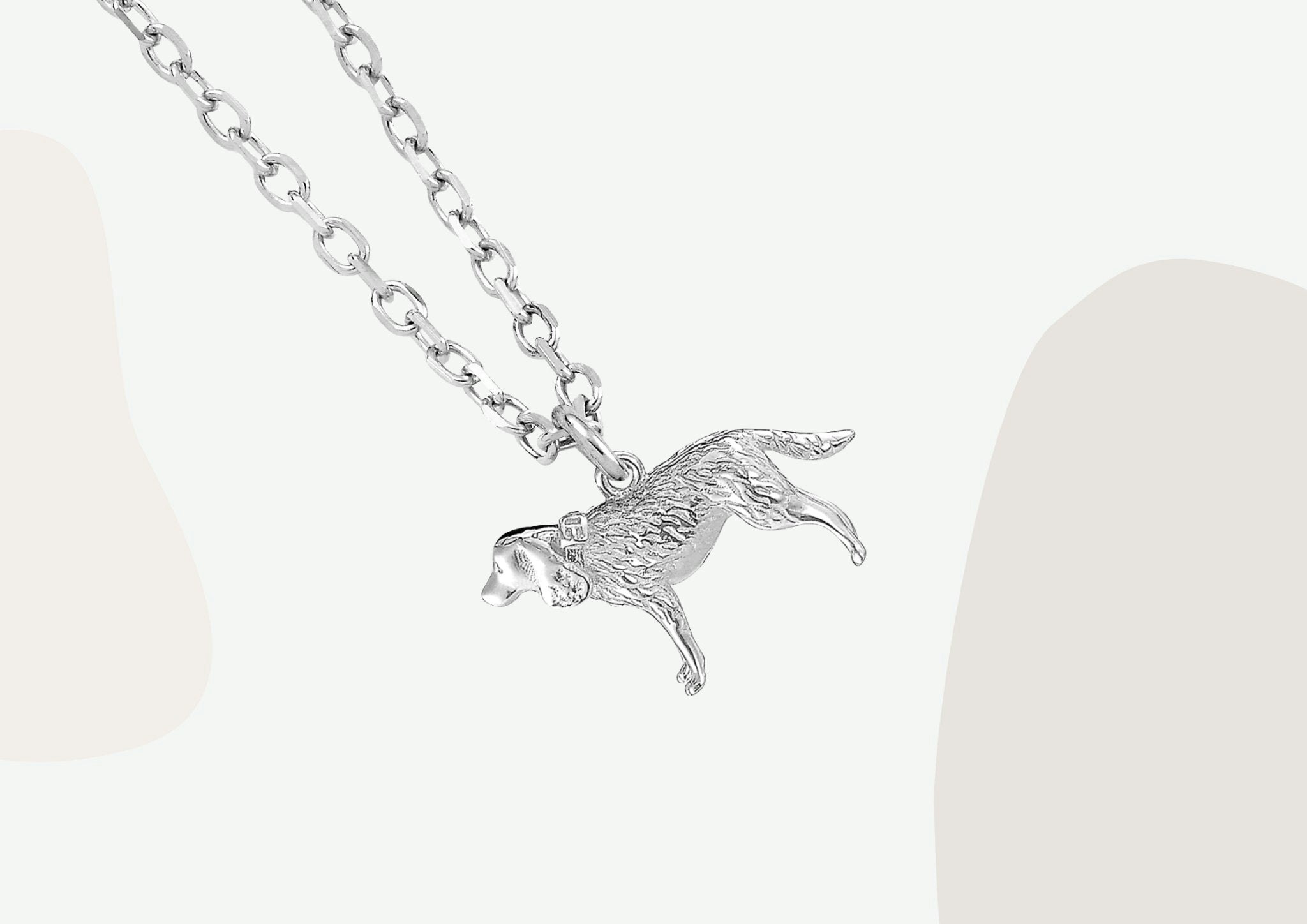 Mylee London Silver Cocker Spaniel Necklace - Personalised - No