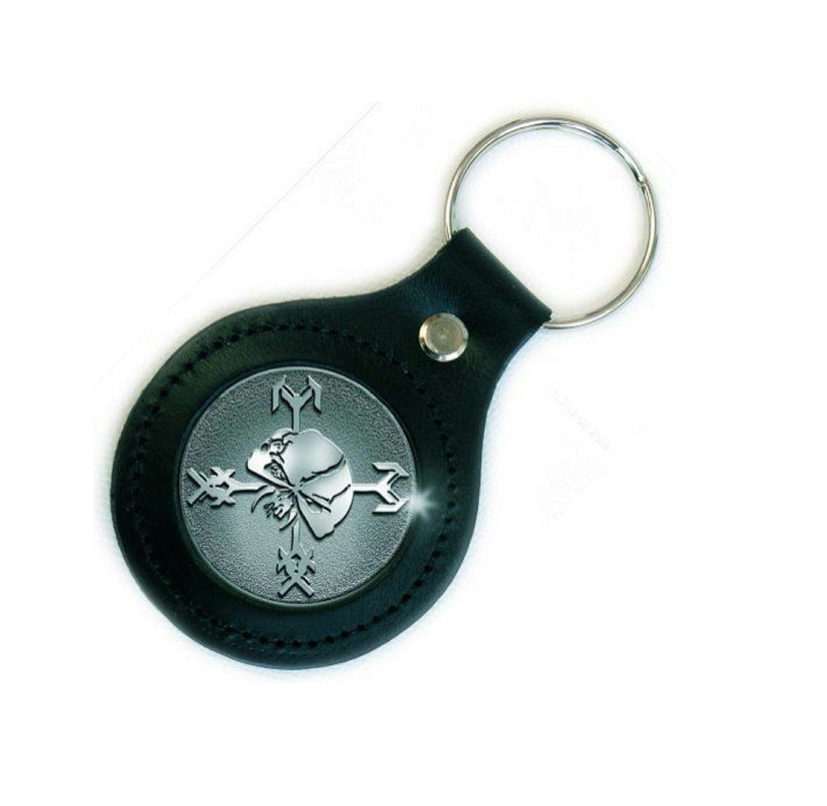 Paradiso Clothing Iron Maiden Final Frontier Icon Leather Fob Keyring Keychain
