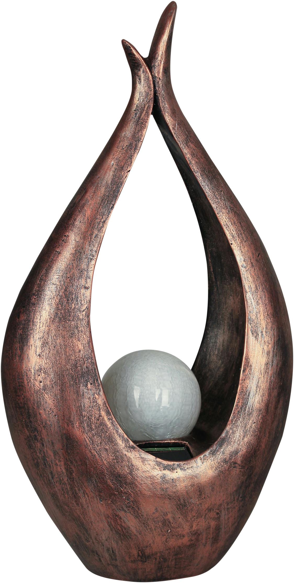 Luxform Light Solar Polystone Flame Effect, Embrace