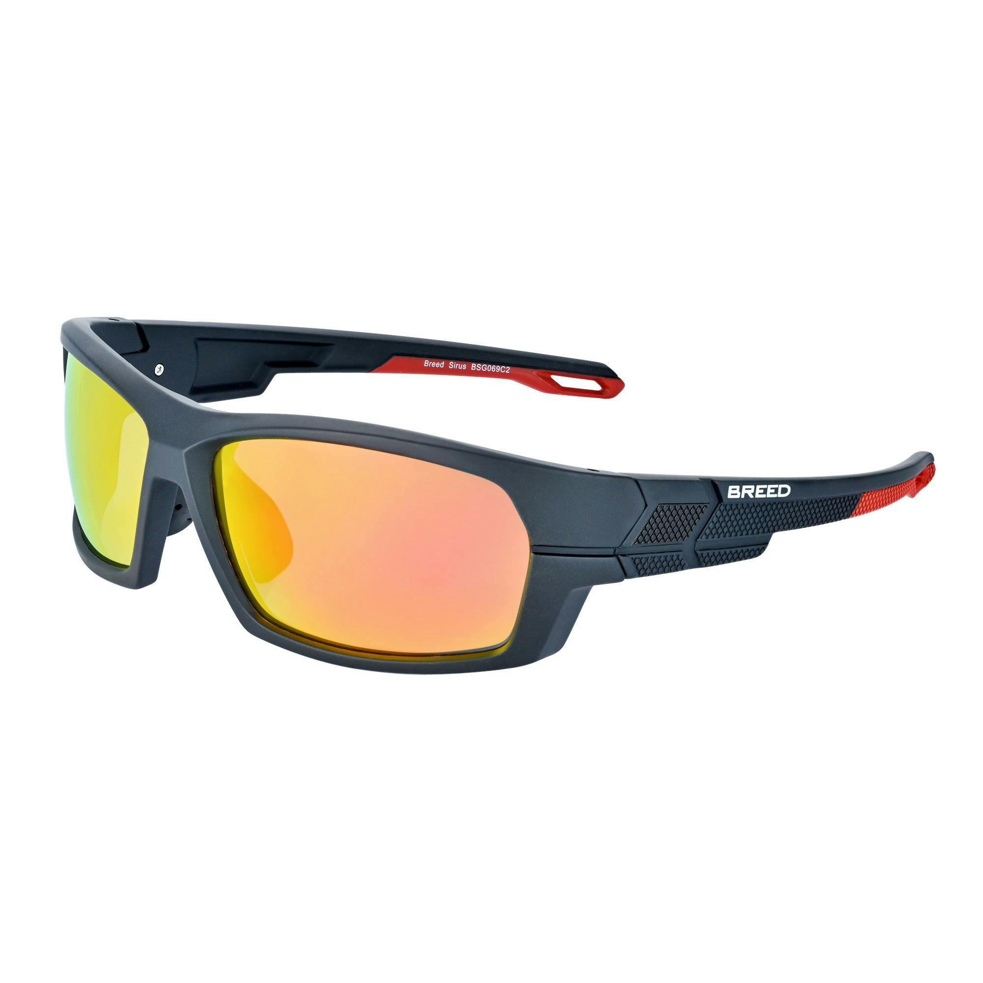 Breed Black/Red Sirus Polarized Sunglasses