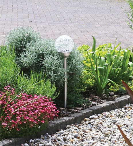 Luxform Unisex Silver Solar Palma Garden Spike Stainless Steel In - Image 5