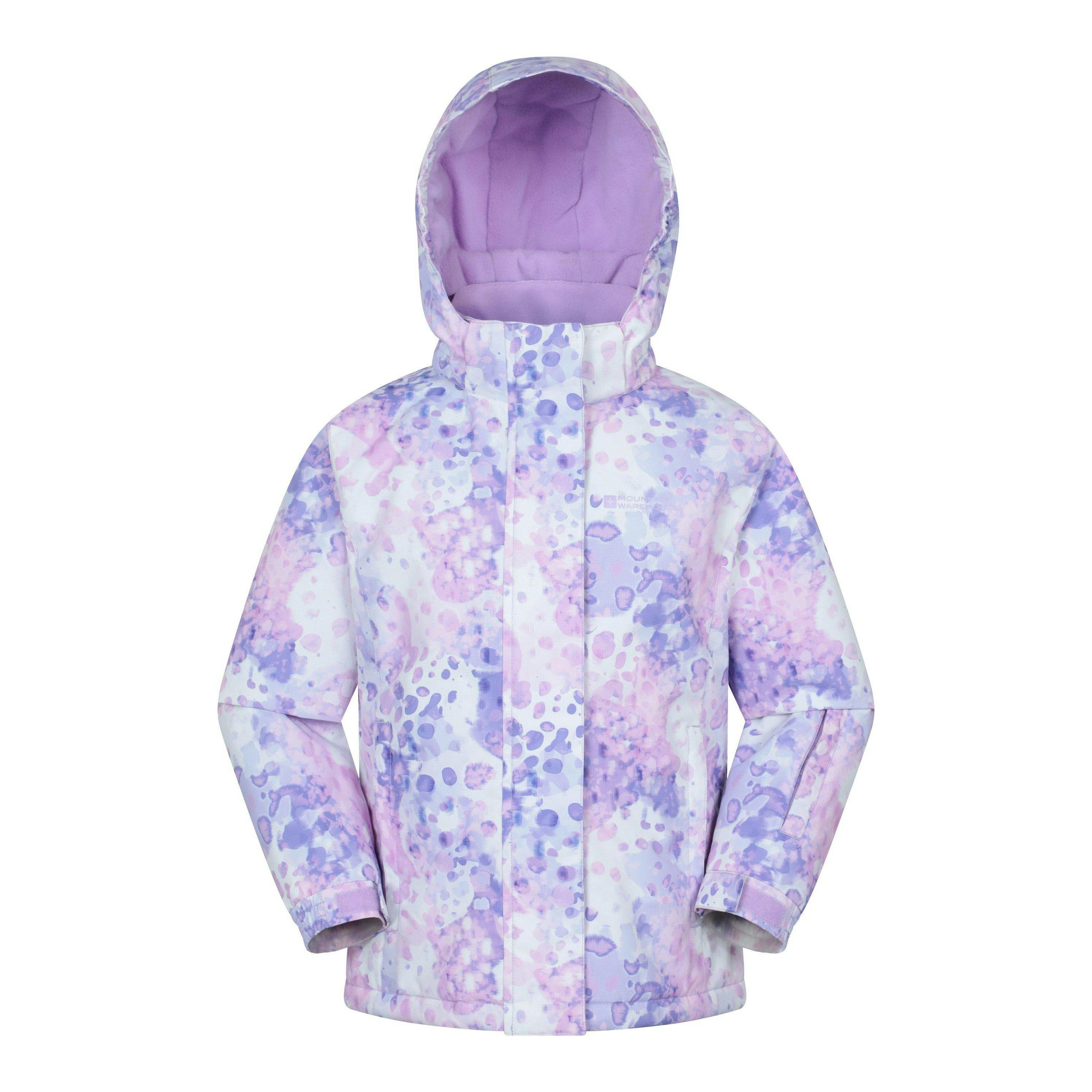 Mountain Warehouse Pink Kids Snowdrop Watercolour Ski Jacket - 13 Years - 100% Polyester