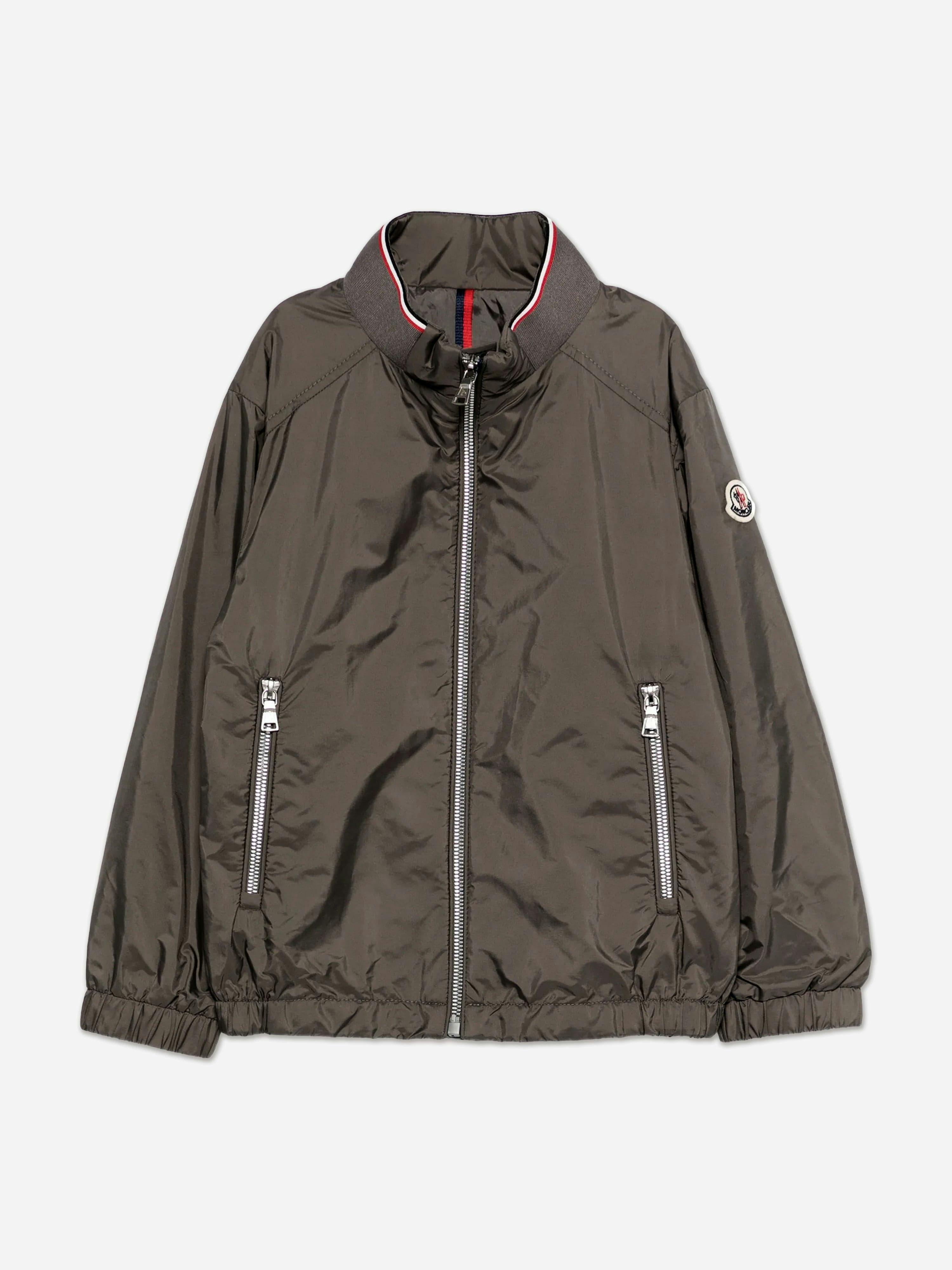 Moncler Enfant Boys Grey Hilmi Jacket In - 10 Yrs