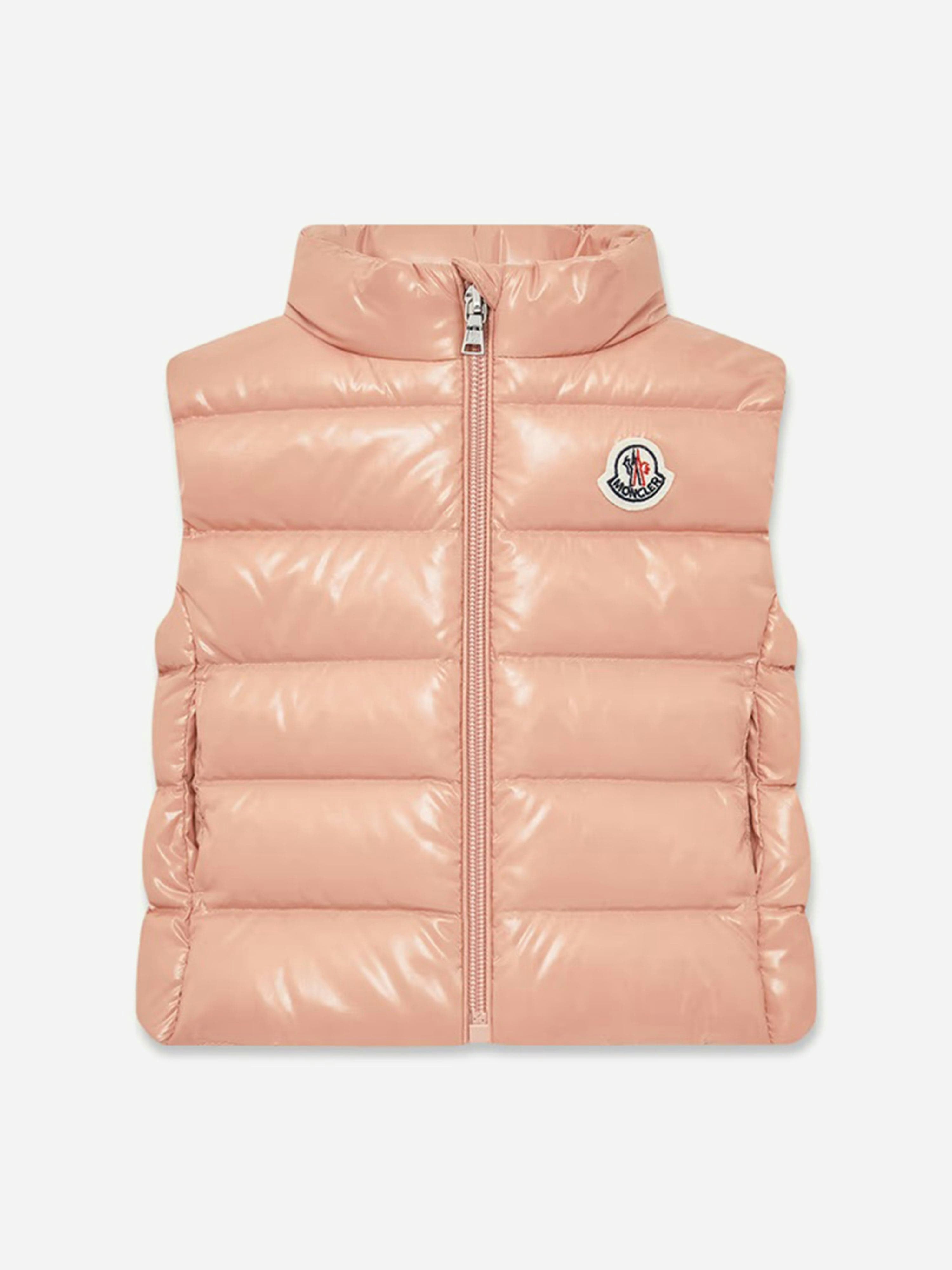 Moncler Enfant Women's Pink Baby Girls Down Padded Ghany Gilet In - 18 - 24 Mths