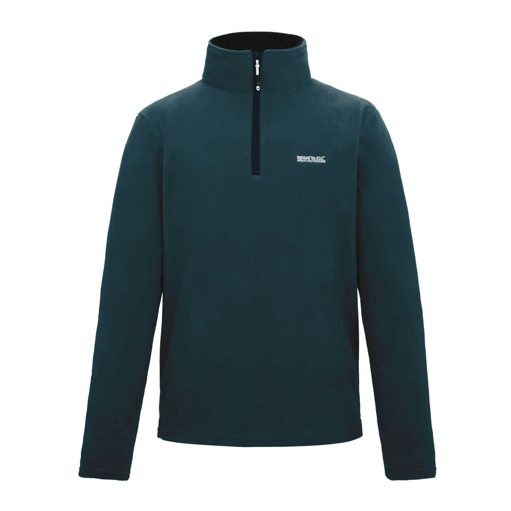 Regatta Men's Great Outdoors Thompson Half Zip Fleece Top - Night Sky - S - Night Sky - 100% Polyester