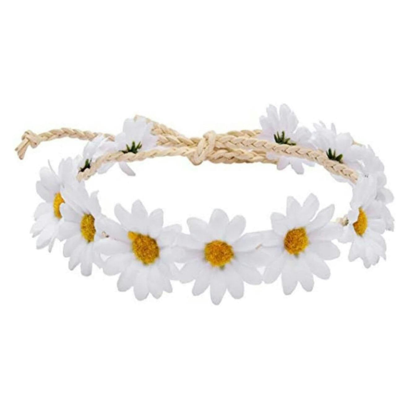 Bristol Novelty White Daisy Headband - One Size