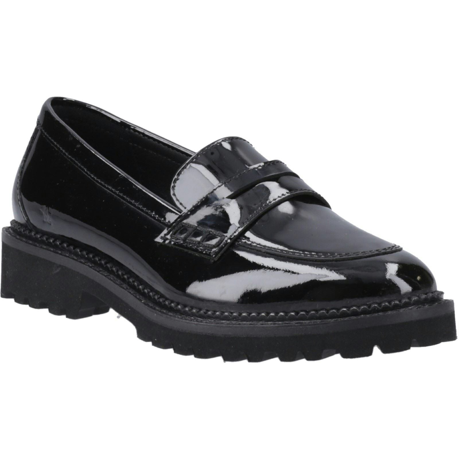Hush Puppies Girls Black Grazia Leather 'S Loafers - Size 11