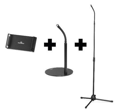 Durable Black Twist Desk And Floor Gooseneck Tablet Phone Holder Ipad Stands |