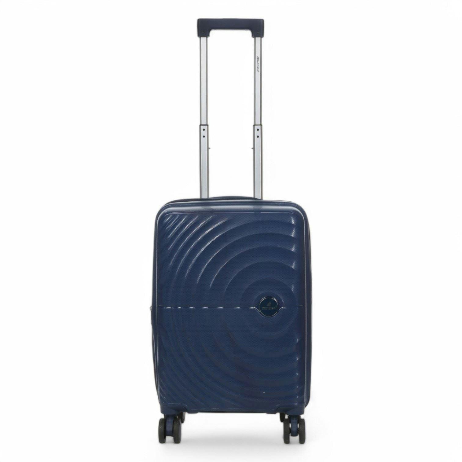 Snowball Expandable Hard Shell 8 Wheels Luggage Travel Cabin Suitcase Set - Navy - Cabin