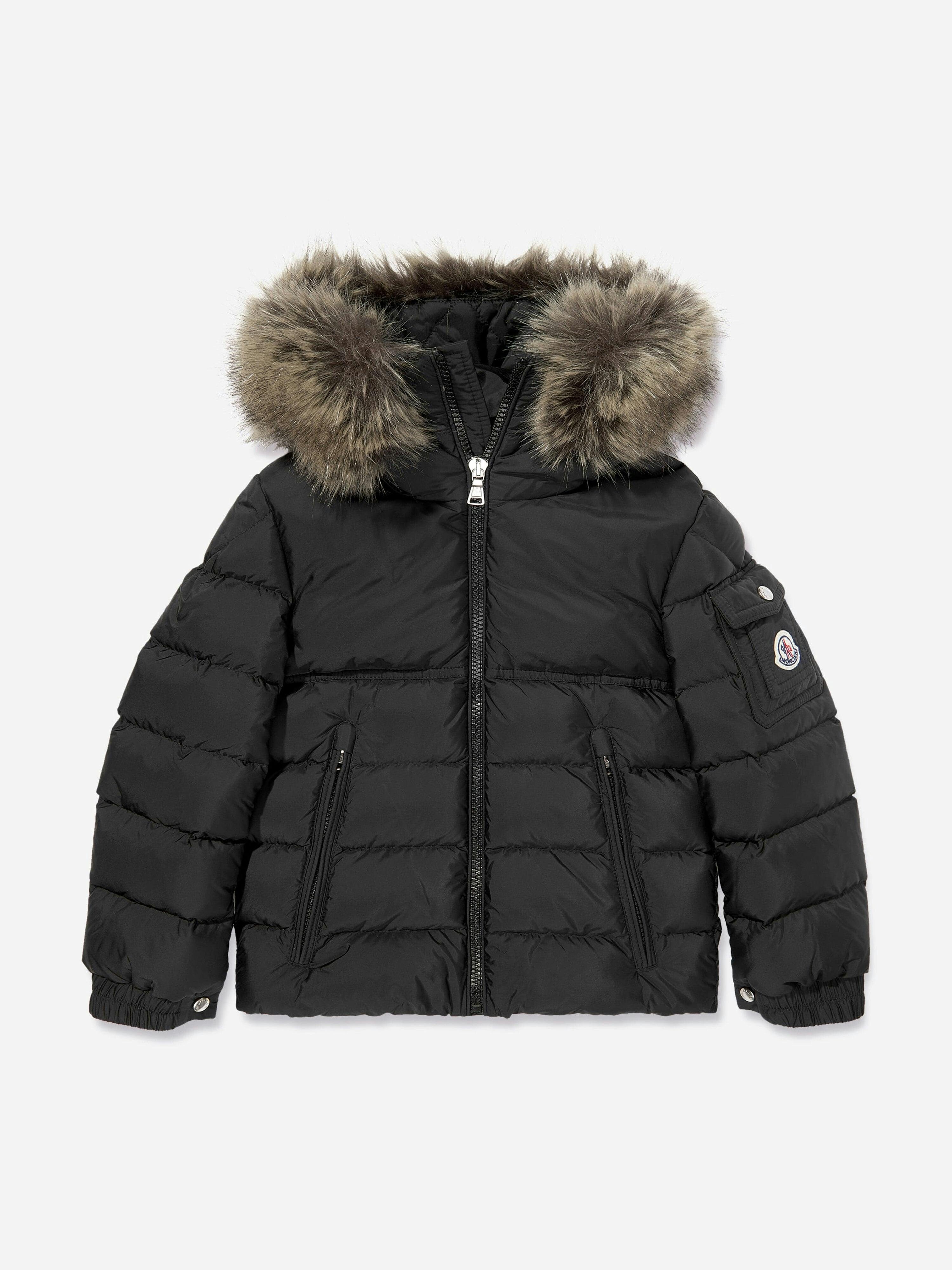 Moncler Enfant Boys Black Down Padded New Byronf Jacket In - 4 Yrs