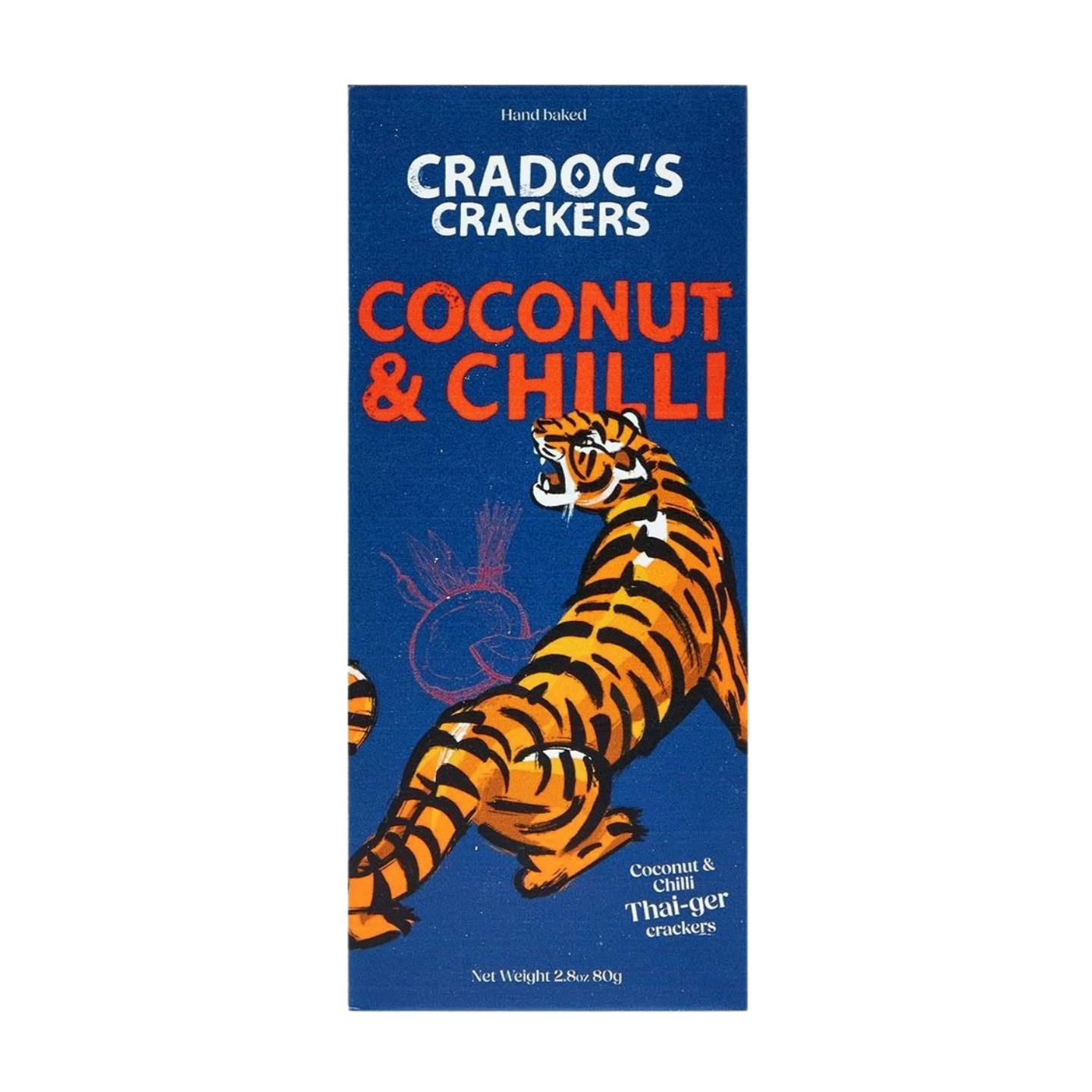 Cradoc's Light Coconut & Chilli Crackers (80G) - 1