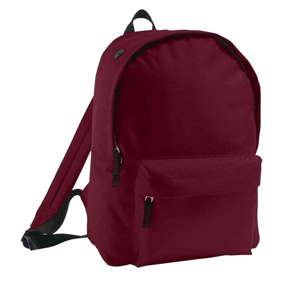 Sol's Men's Burgundy Rider Backpack Rucksack Bag In - Image 3