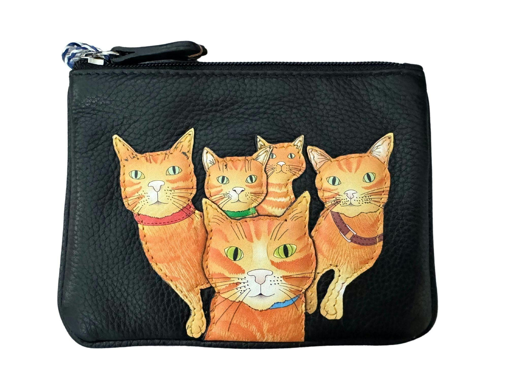 Mala Leather Kitty Crew Coin Rfid Leather Purse