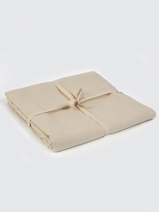 Rackhams Gots Organic Cotton Yoga Blanket - Ecru