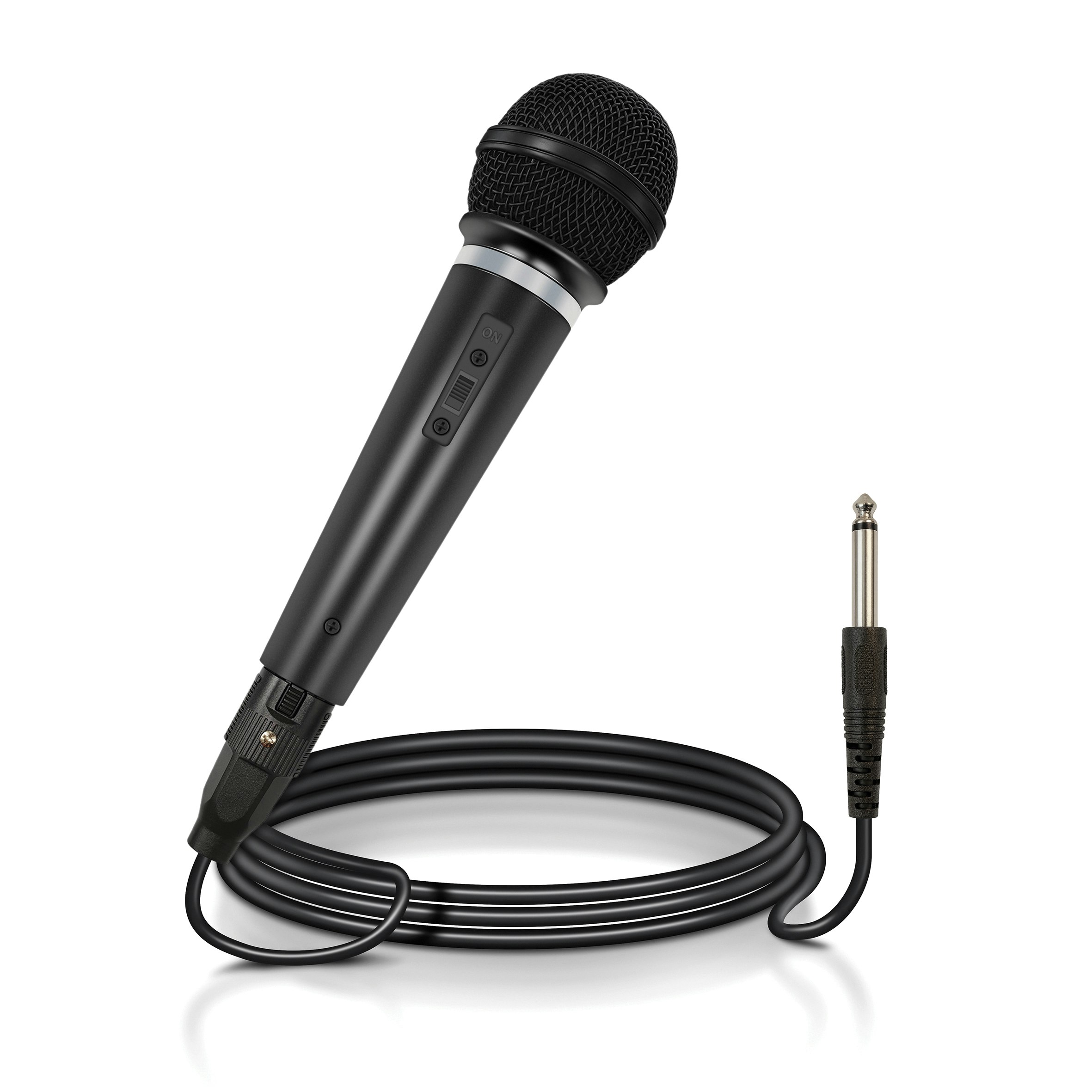 Mr Entertainer Black Soundlab Dynamic Vocal Microphone With Fixed 3M 6.35Mm Jack Lead
