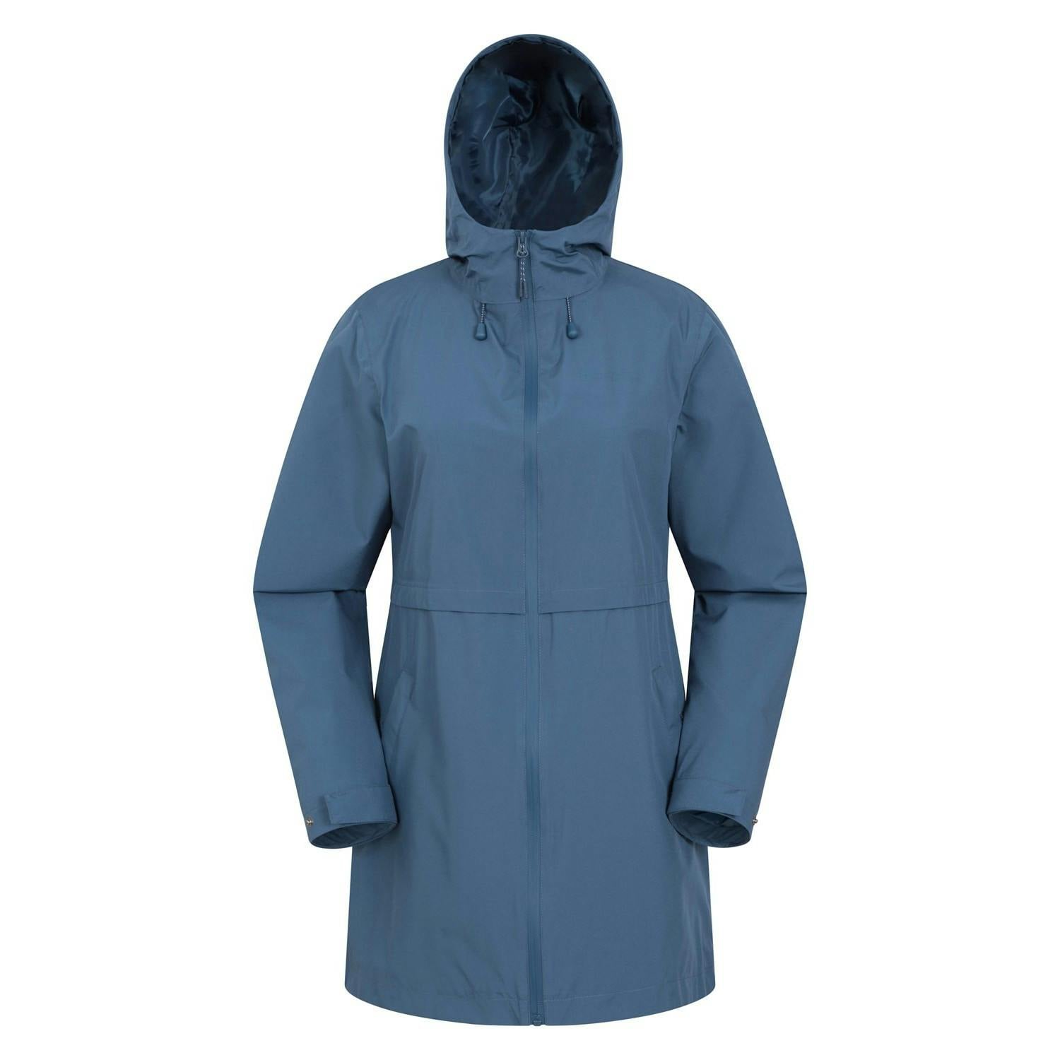 Mountain Warehouse Women's Dark/Blue Hilltop Ii Waterproof Jacket - 6 Uk - 100% Polyester
