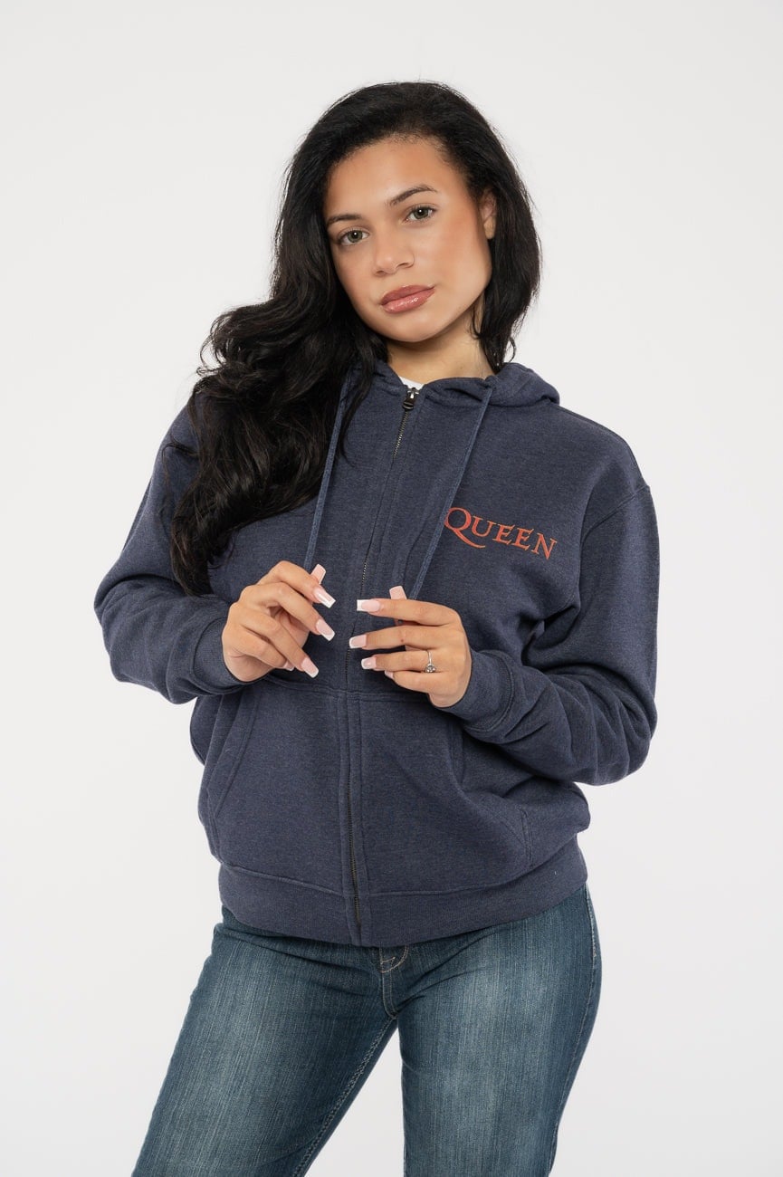 Paradiso Clothing Blue Queen Classic Crest Hoodie - M