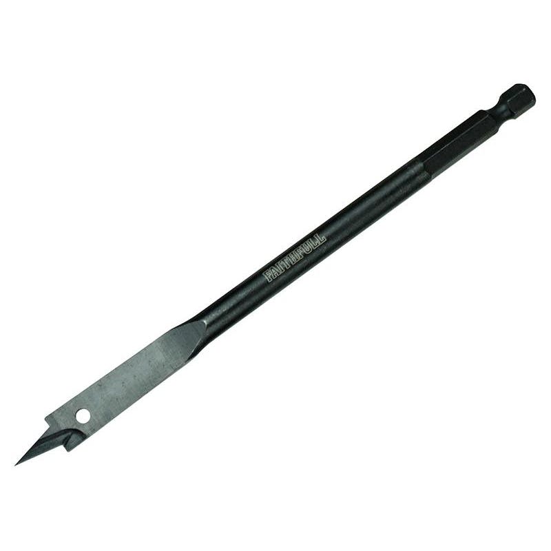 Faithfull Grain Impact Rated Flat Bit - Multi Colour - Multi Colour - 8Mm