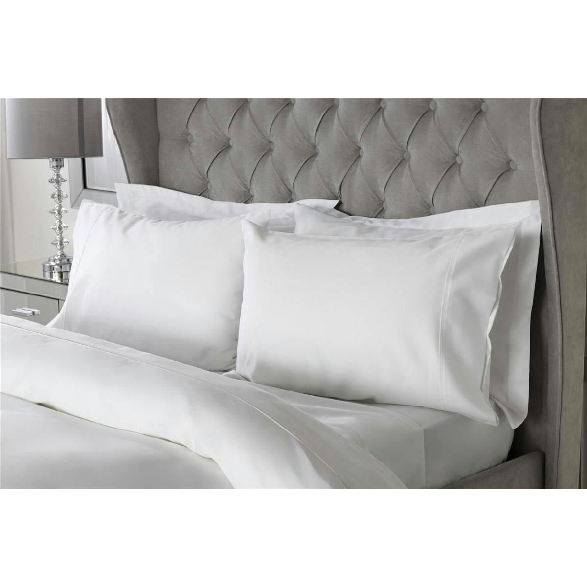Belledorm White Bamboo Fitted Sheet - 190Cm X 122Cm - 70% Bamboo/30% Cotton