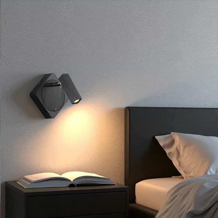 Ultra Beam Lighting Black/Light Seville Single 3 Watt Led Wall Reading