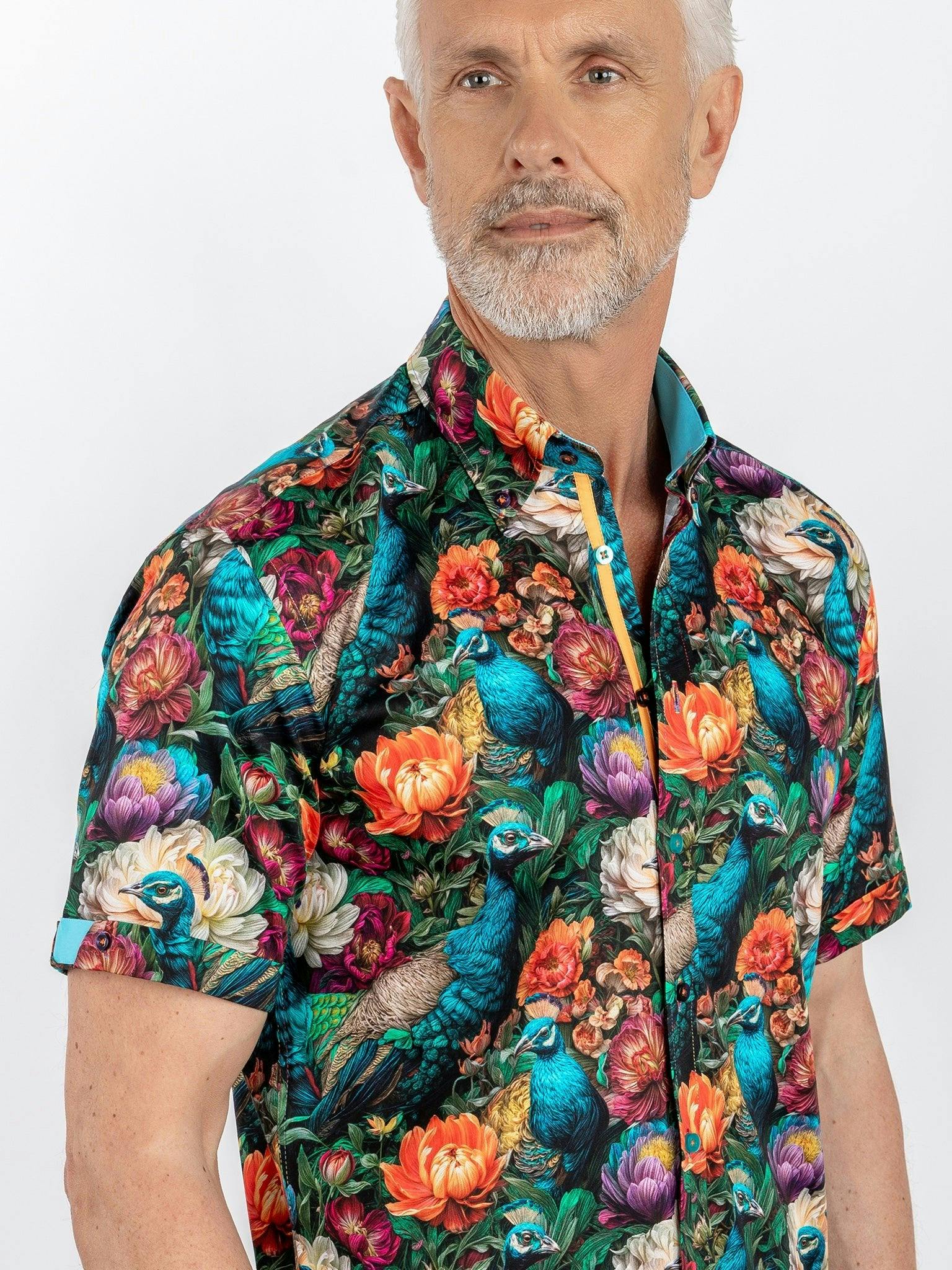 Claudio Lugli Multicolour Peacocks & Flowers - Medium