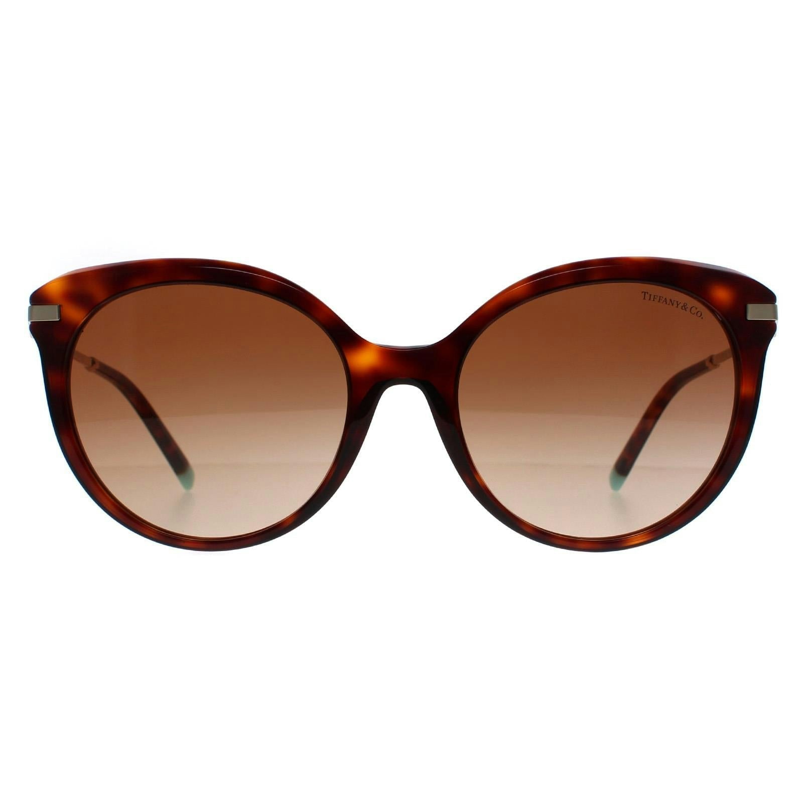 Tiffany Women's Brown Cat Eye Sunglass Havana Gradient Tf4189 - Image 5
