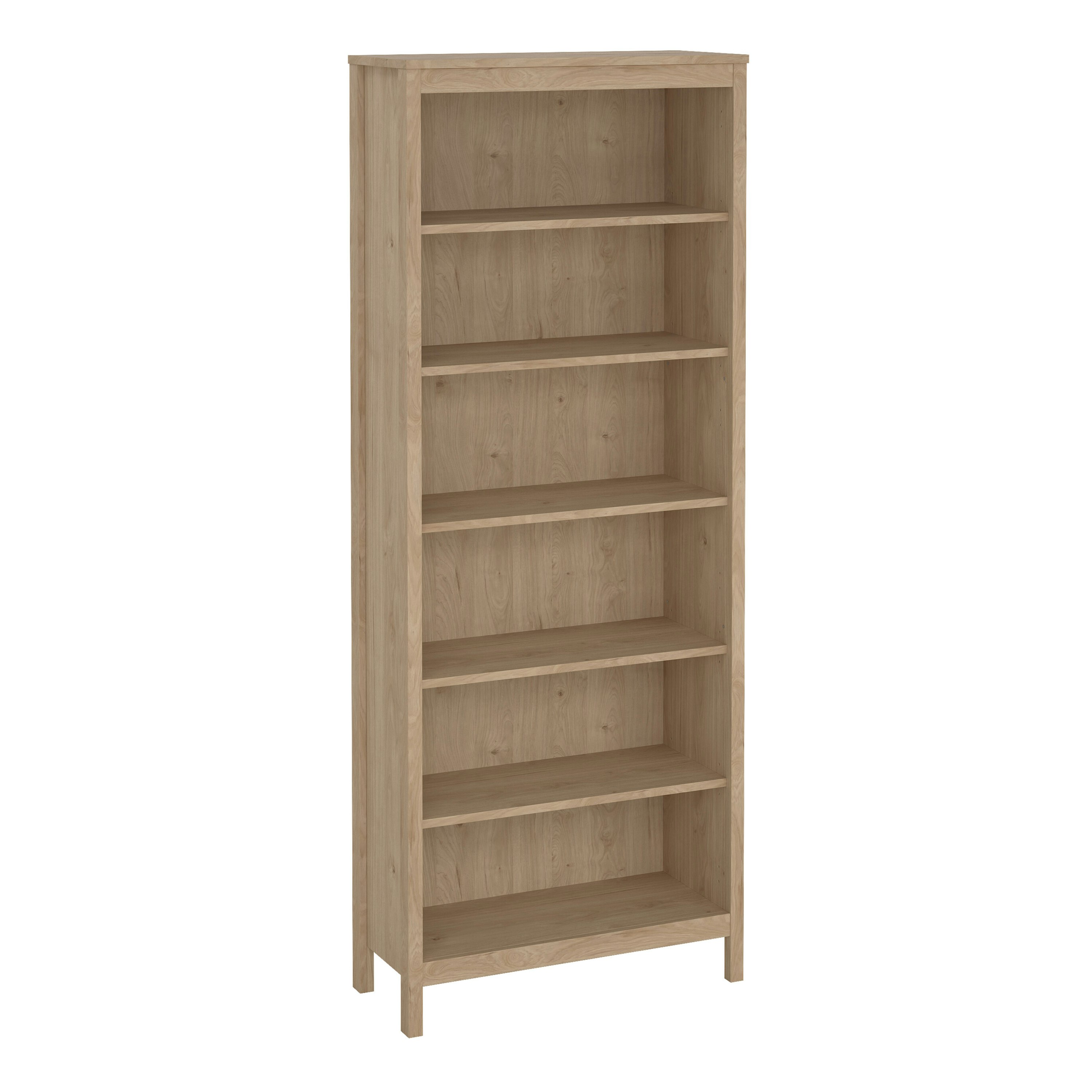 Furniture To Go Madrid Bookcase In Jackson Hickory Oak - Oak - Wood - Size 1
