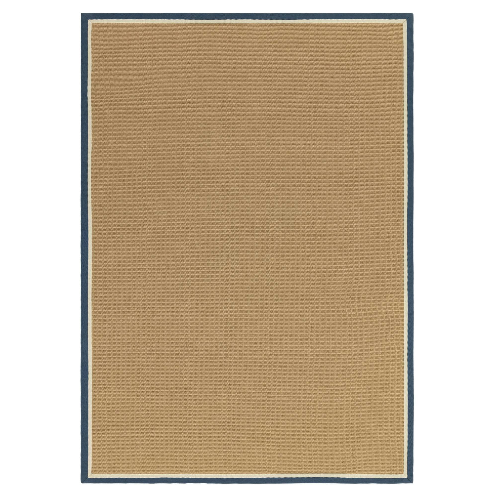 Rackhams White Bordo Boucle Jute Navy Rug - 240X340cm