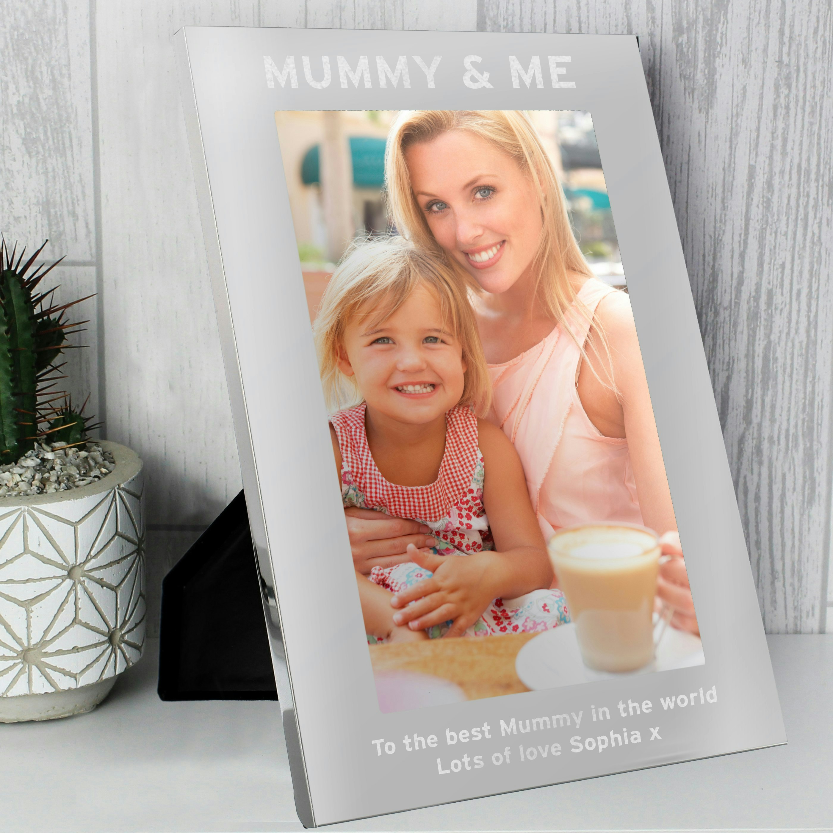 Personalised Memento Company Silver Personalised & Me 5X7 Photo Frame