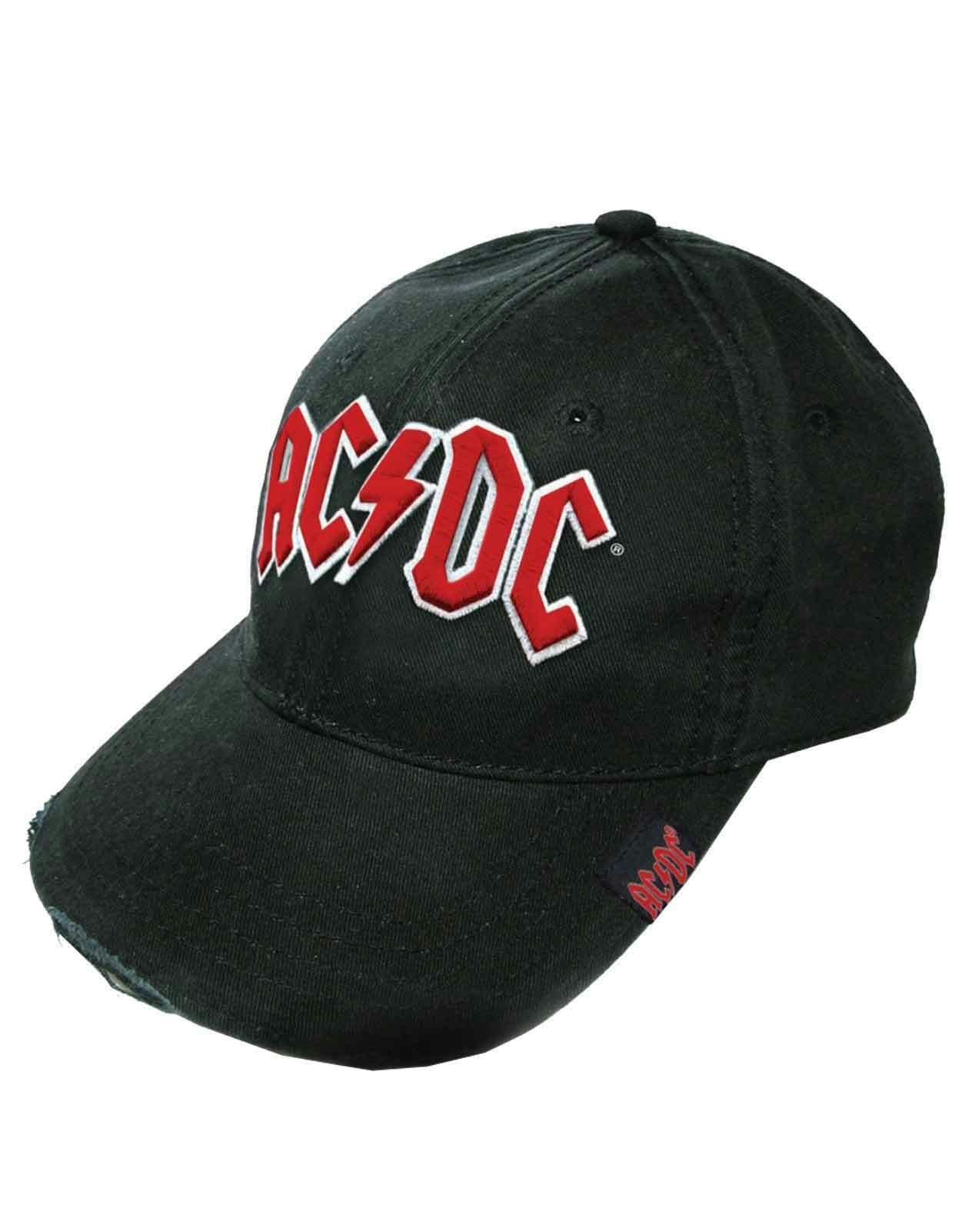Paradiso Clothing Unisex Red Ac/Dc Classic Band Logo Strapback Baseball Cap - One Size