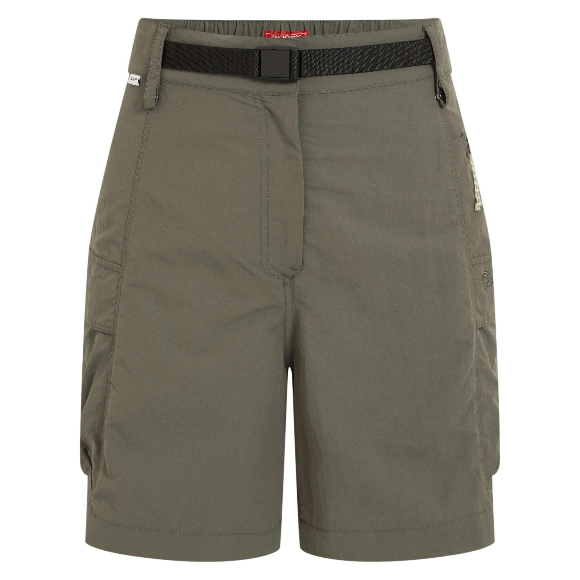 Craghoppers Women's Medina Nosilife Cargo Shorts - Wild Olive - 14 Uk - Wild Olive - 100% Mixed
